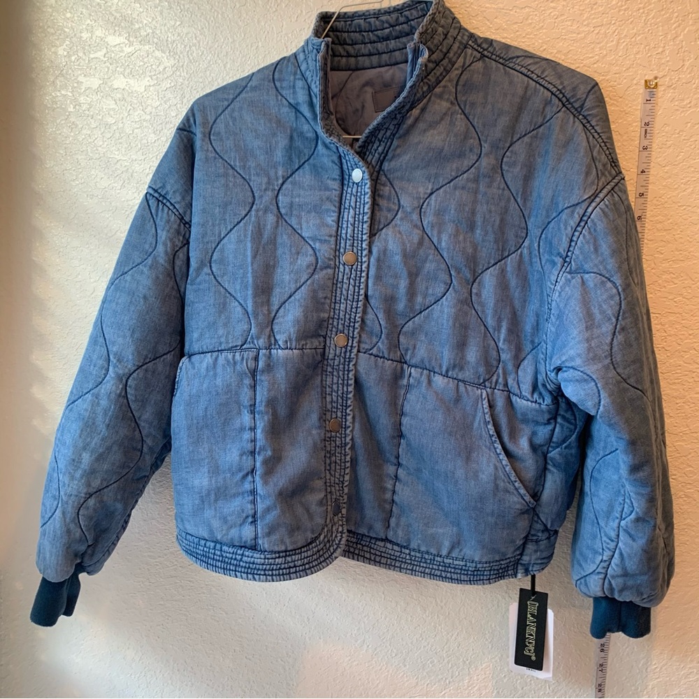 Blank NYC soft denim button up Size Small